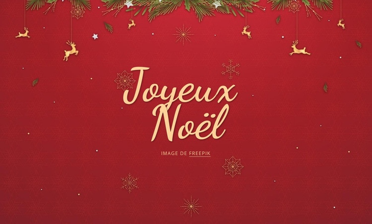 joyeux Noël Thème WordPress