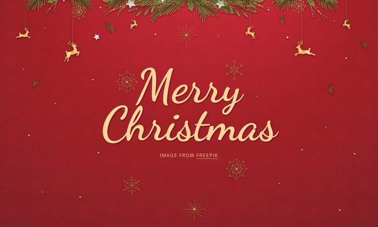 Merry Christmas Homepage Design