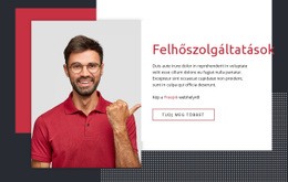 Felhőszolgáltatások Céloldal Sablon