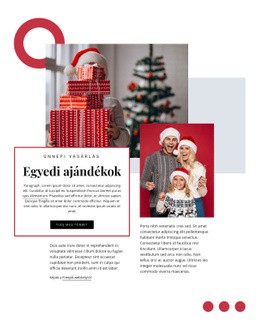 Egyedi Ajándékok – Modern Websablon