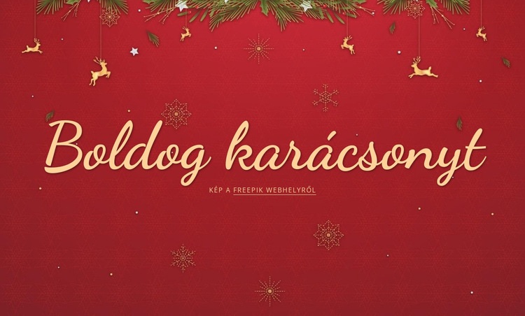 boldog Karácsonyt WordPress Téma