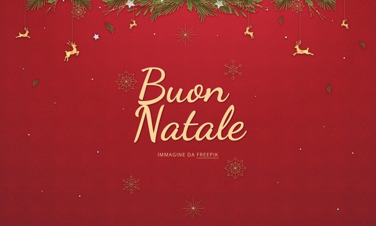 buon Natale Mockup del sito web