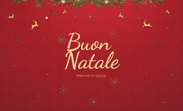 Buon Natale Modello Di Sito Web CSS