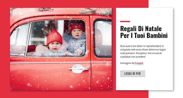 Regalo di Natale per bambini Modello CSS