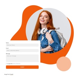 Creative Block With Contact Form - Responsive Joomla Template