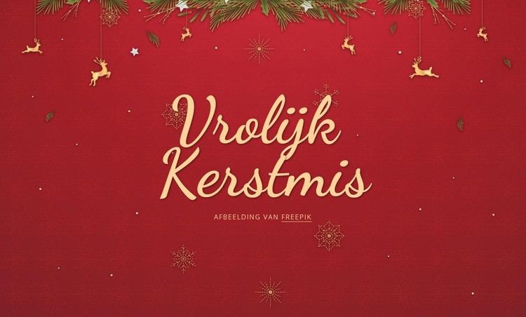 vrolijk kerstfeest CSS-sjabloon