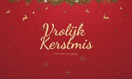 Vrolijk Kerstfeest - Eenvoudig Te Gebruiken HTML5-Sjabloon