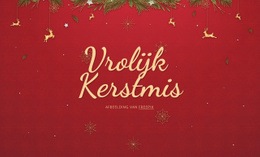 Klaar Voor Gebruik Joomla-Sjabloon Voor Vrolijk Kerstfeest