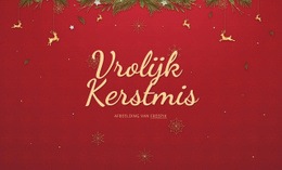 Multifunctioneel Sjabloon Van Één Pagina Voor Vrolijk Kerstfeest