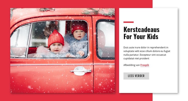 Kerstcadeau voor kinderen WordPress-thema