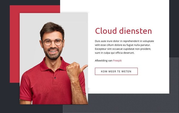 Cloud diensten Website ontwerp