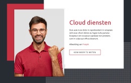 Cloud Diensten - Website-Ontwerpsjabloon