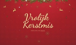 Vrolijk Kerstfeest - Sjabloon Voor Websitebouwer