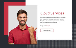 Exclusive One Page Template For Cloud Services