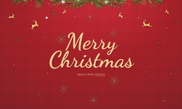 Multipurpose One Page Template For Merry Christmas