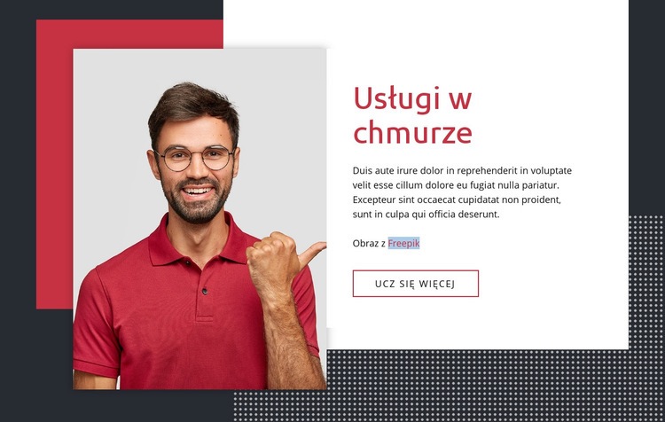 Usługi w chmurze Szablon CSS