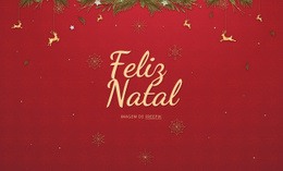 Feliz Natal - Inspiração Da Página De Destino