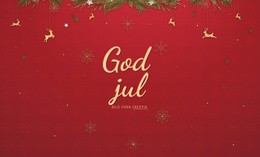 God Jul CSS-Webbplatsmall