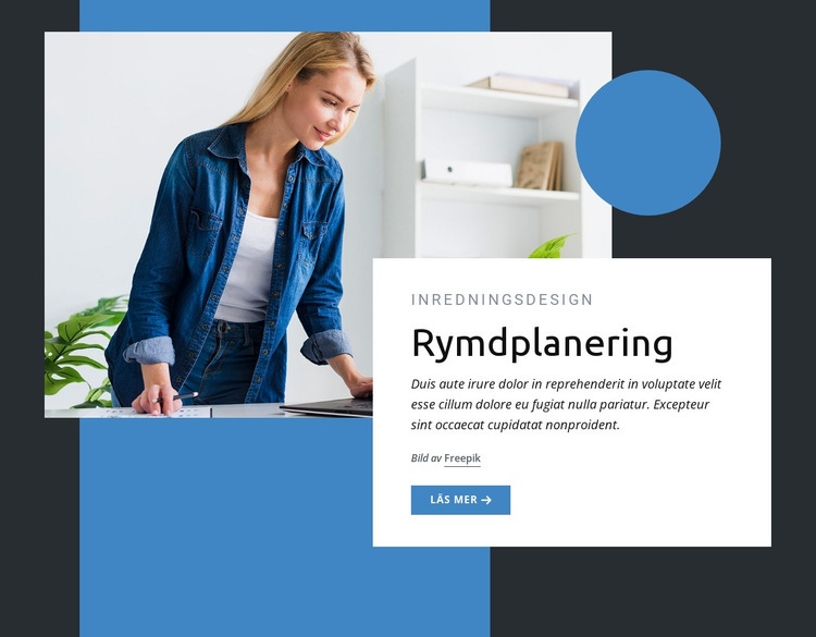 Rymdplanering CSS -mall