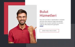 Bulut Hizmetleri Için Özel Tek Sayfalık Şablon