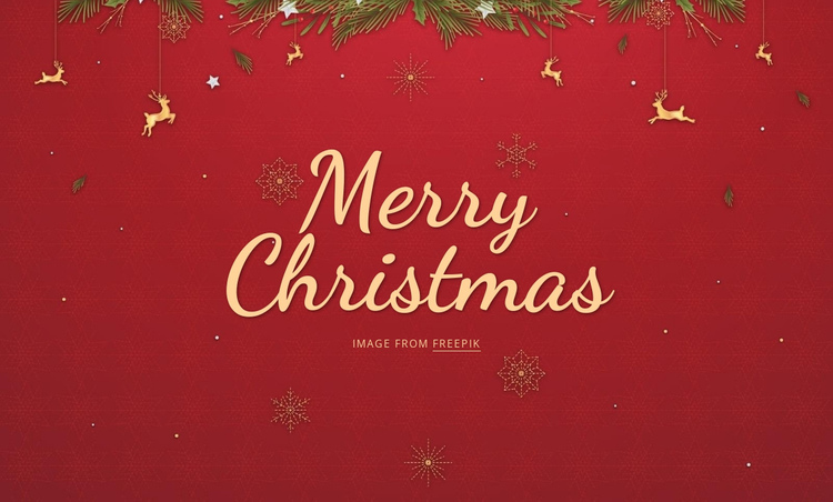 Merry Christmas Website Builder Software