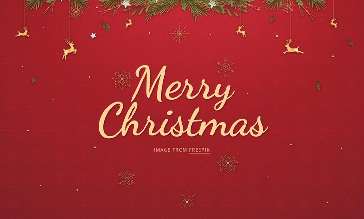 Merry Christmas Website Design