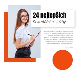 24 Nejlepší Sekretářské Služby Bezplatná Šablona Webu CSS