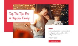 10 Tips For A Happier Family Design Template