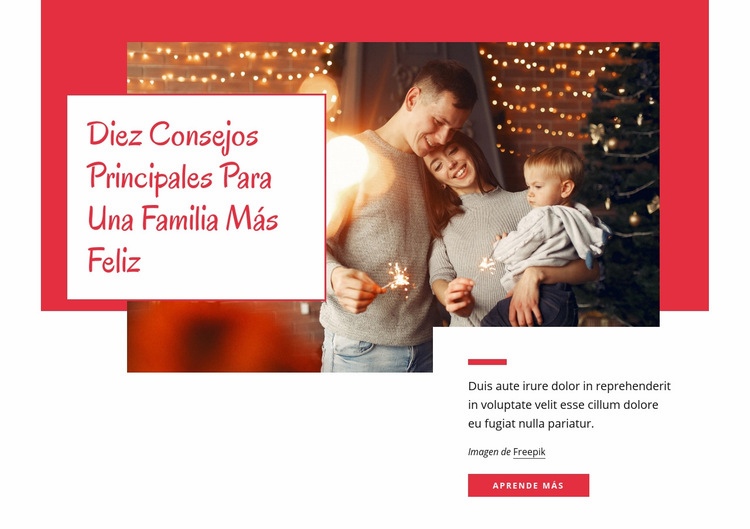 10 consejos para una familia más feliz Plantilla HTML