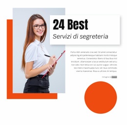 24 Migliori Servizi Di Segreteria Modello Di Sito Web CSS Gratuito