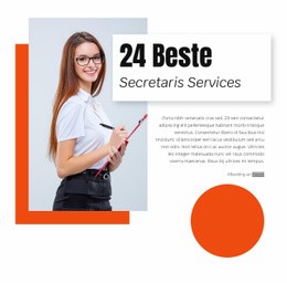 24 Beste Secretaresservices Gratis CSS-Websitesjabloon