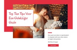 Sitesjabloon Voor 10 Tips Voor Een Gelukkiger Gezin