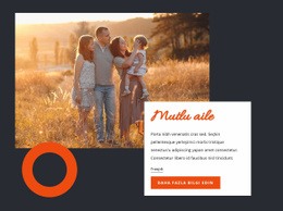 Mutlu Aile - Web Sitesi Tasarım Şablonu