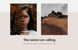 The Desert Landscape Single Page Template