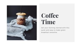 Coffee Salon Landing Page Template