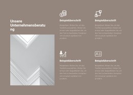 Unternehmensberatung – Fertiges Website-Design