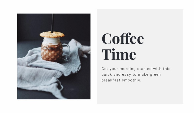 Coffee salon  Elementor Template Alternative