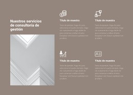 Servicios De Consultoría De Gestión - Creador De Sitios Web Sencillo