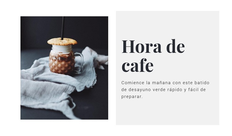 Salón de café Maqueta de sitio web