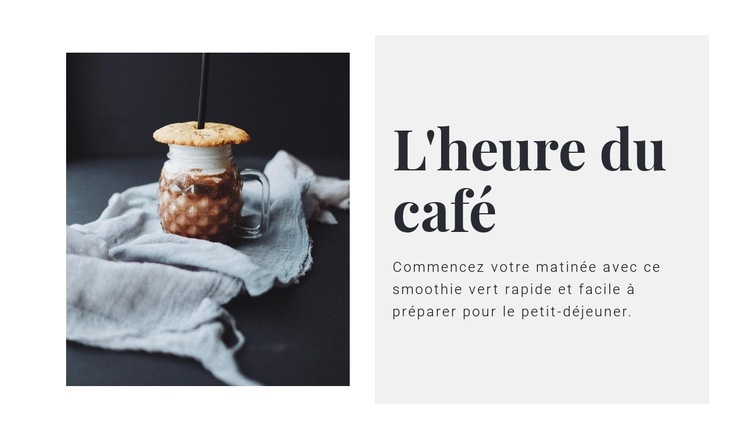 Salon de café Modèle de site Web