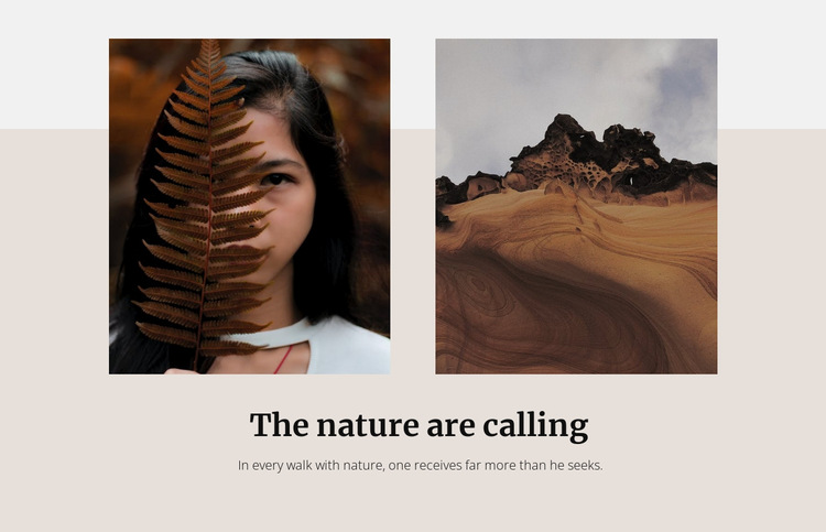 The desert landscape HTML5 Template