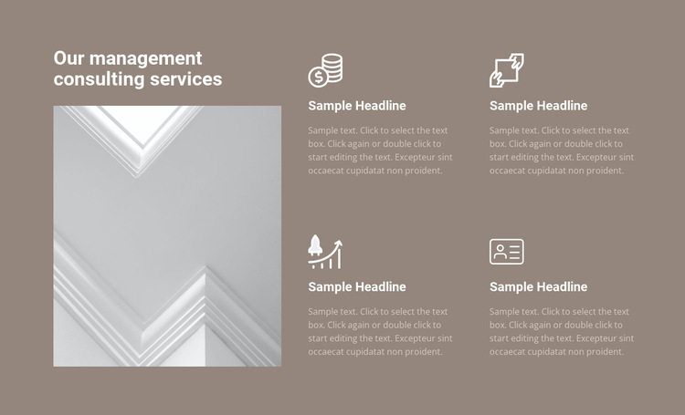 Management consulting services HTML5 Template