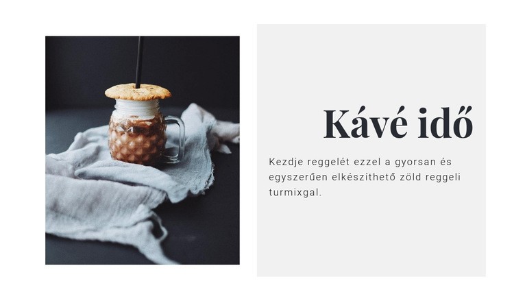 Kávé szalon HTML Sablon