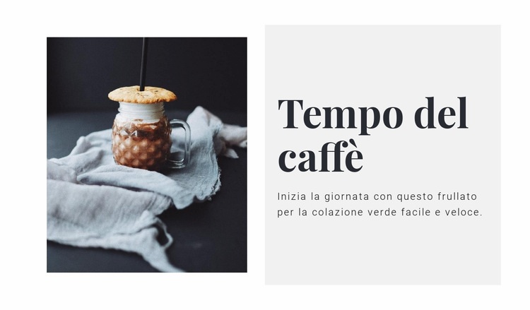 Salone del caffè Modello di sito Web