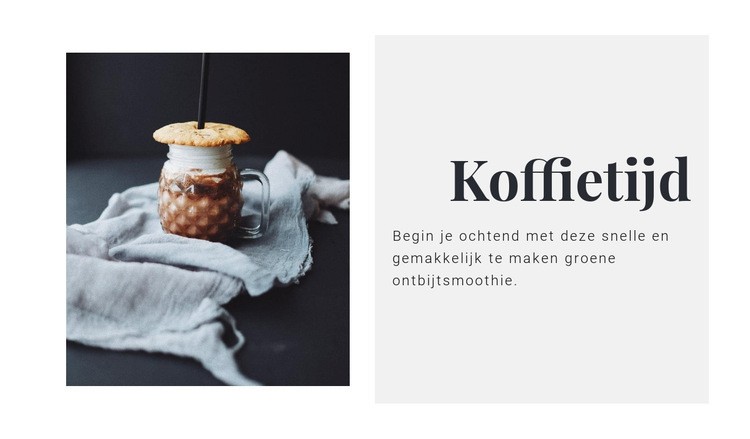 Koffiesalon Sjabloon voor één pagina