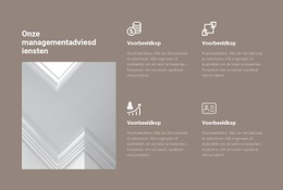 Managementadviesdiensten - Mockup Voor Webontwerp