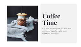 Coffee Salon - One Page Template