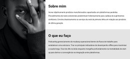 Sobre Mim E Meu Trabalho - Modelos De Design De Site