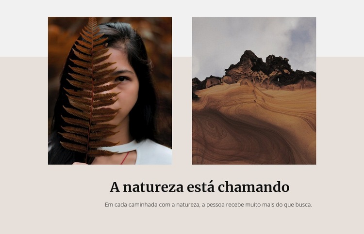 A paisagem do deserto Modelo HTML5