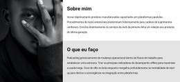 Sobre Mim E Meu Trabalho - Página De Destino Simples